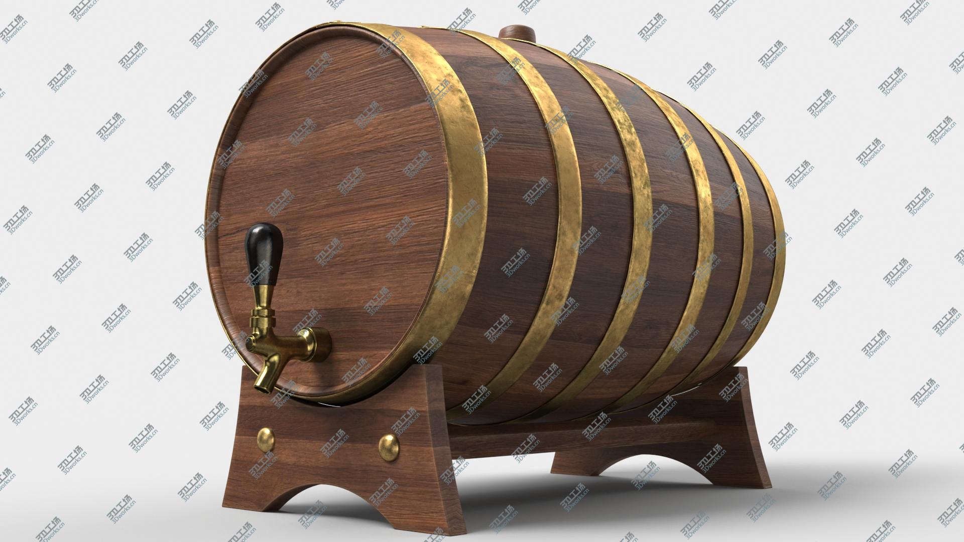 images/goods_img/202105074/Whiskey Barrel Walnut Brass 3D model/4.jpg